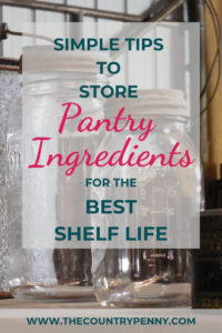 How to Store Pantry Foods